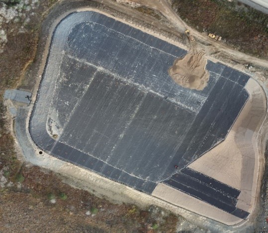Areal View of Waste Rock Pad
