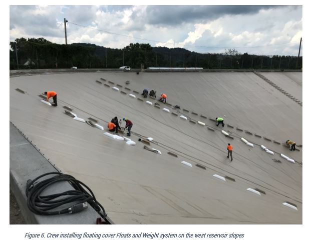 two CSPE reservoirs with 146 million gallons