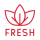 Red icon of a leaf with the word “FRESH” beneath, symbolizing freshness-preserving barrier properties in packaging.