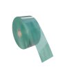 Green-tinted master roll of flexible film for industrial packaging applications