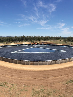 Remote Gas Hub 25 million liter Water Storage