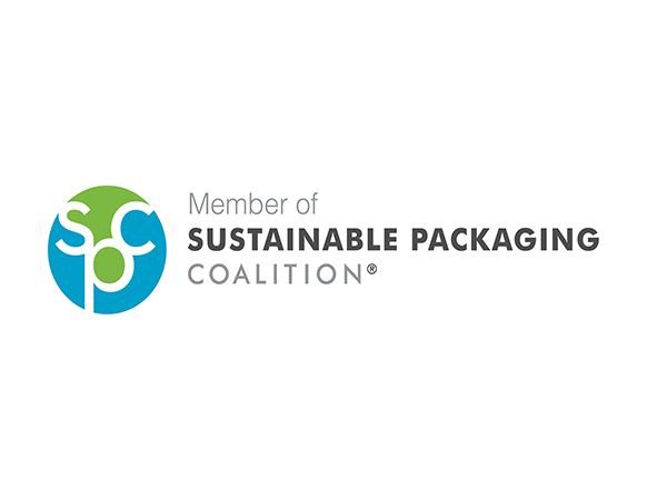 Sustainable Packaging Coalition member logo with stylized SPC graphic and text